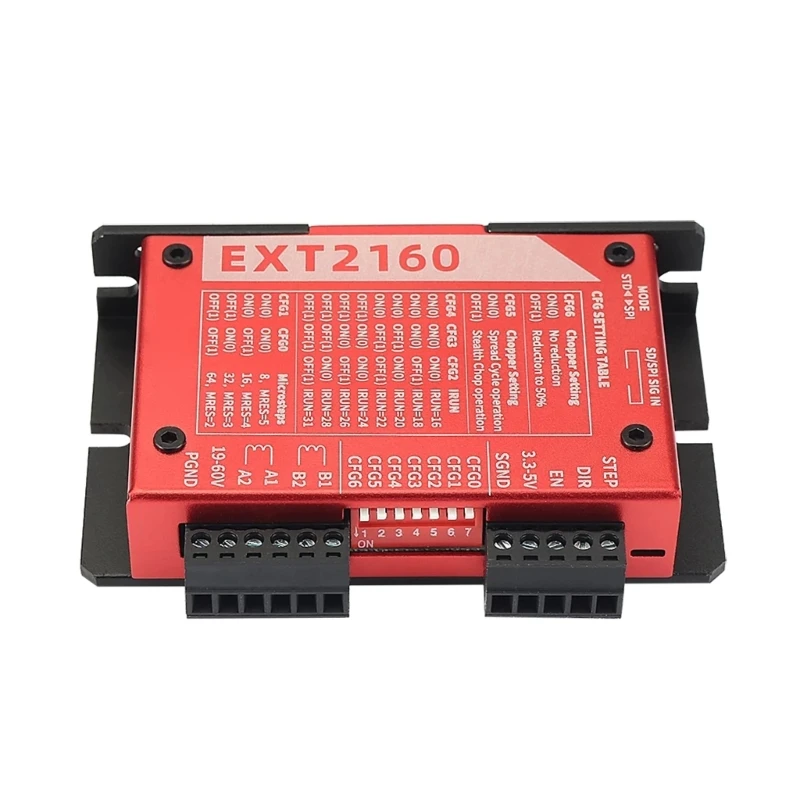 

2023 New EXT2160 High-Performance Motor Driver for Voron Ender with StepStick Board Support Marlin/Klipper 3D Printers Motors