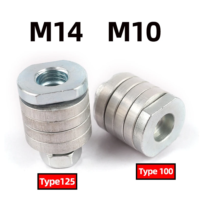 

M10/M14 Angle Grinder Adapter Conversion Kit Metal Lock Nut Grooving Machine for 100/125 Type Convenient and Practical