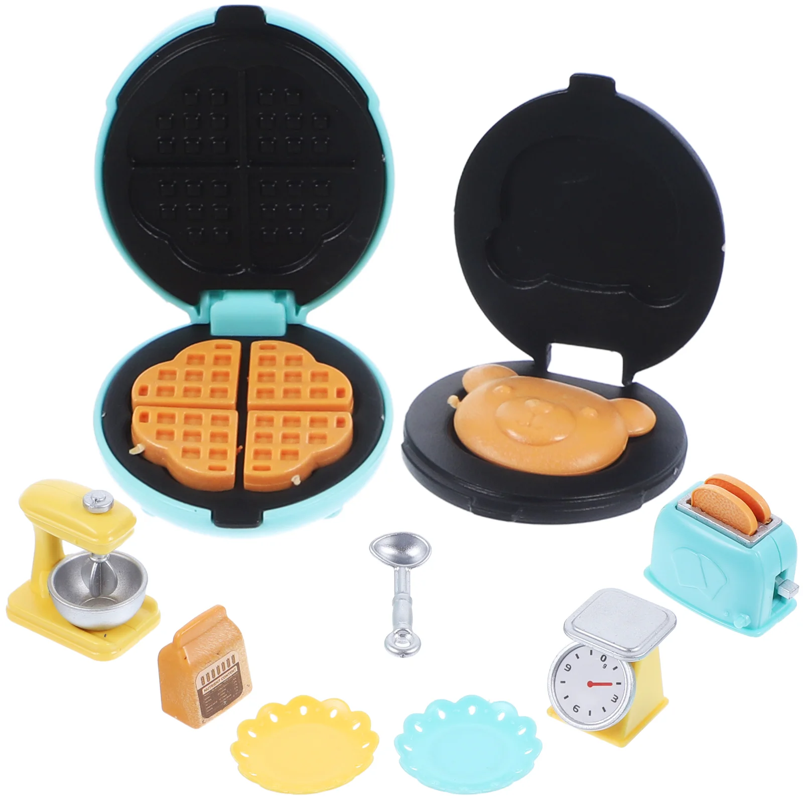 

Doll House Kitchenware Mini Blender Toaster Toy Miniatures Doll House Accessory