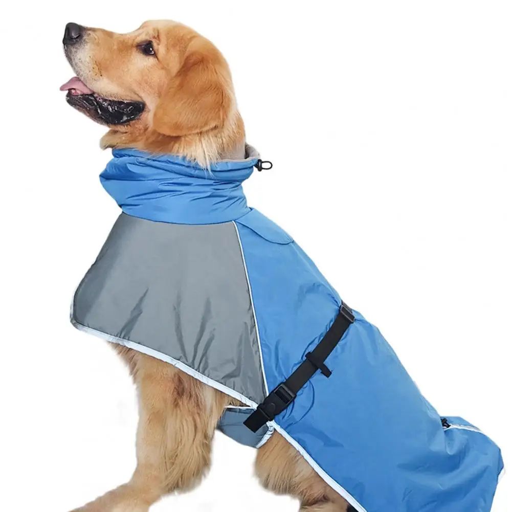 

High Collar Pet Clothing Warm Waterproof Pet Jackets with Reflective Design for Cold Weather Ideal for Small Medium Large Dogs