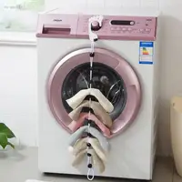 vanzlife socks hanging rope creative multi-function washing clothes basket net washing socks stockings drying socks rack 1