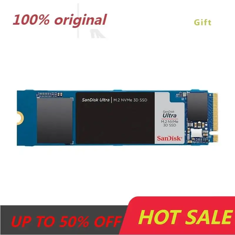 100% Sandisk Ssd M2 3D Nvme 250Gb 500Gb M2 Ssd 1Tb 2Tbpcle Nvme 2280 Hdd Unità A Stato Solido Interne Disco Rigido Per Laptop Desktop