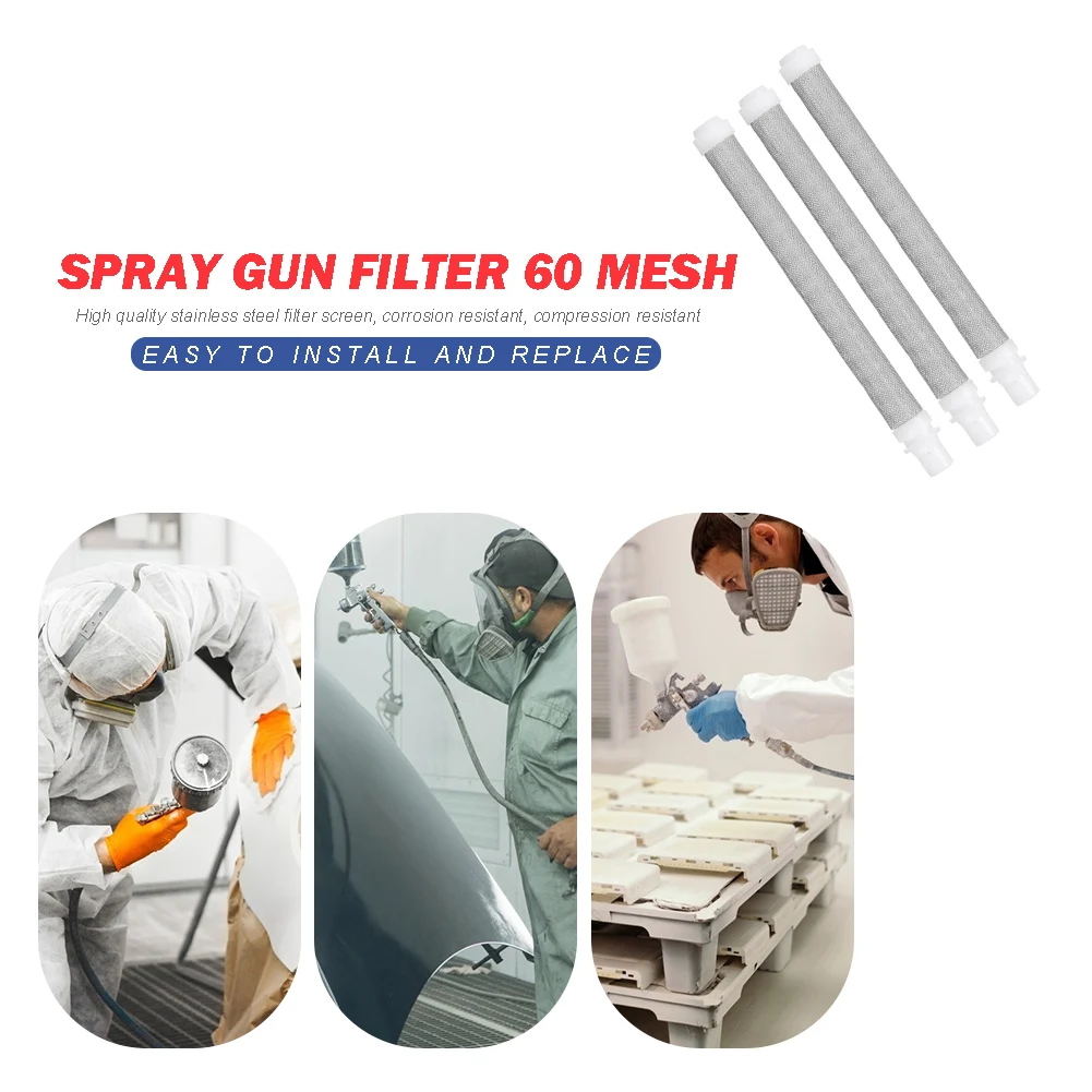 60 Mesh Paint Sprayer Machine Airless Spraying Gun Cleaning Stainless Steel Strainer Tools for Sprayer Processing