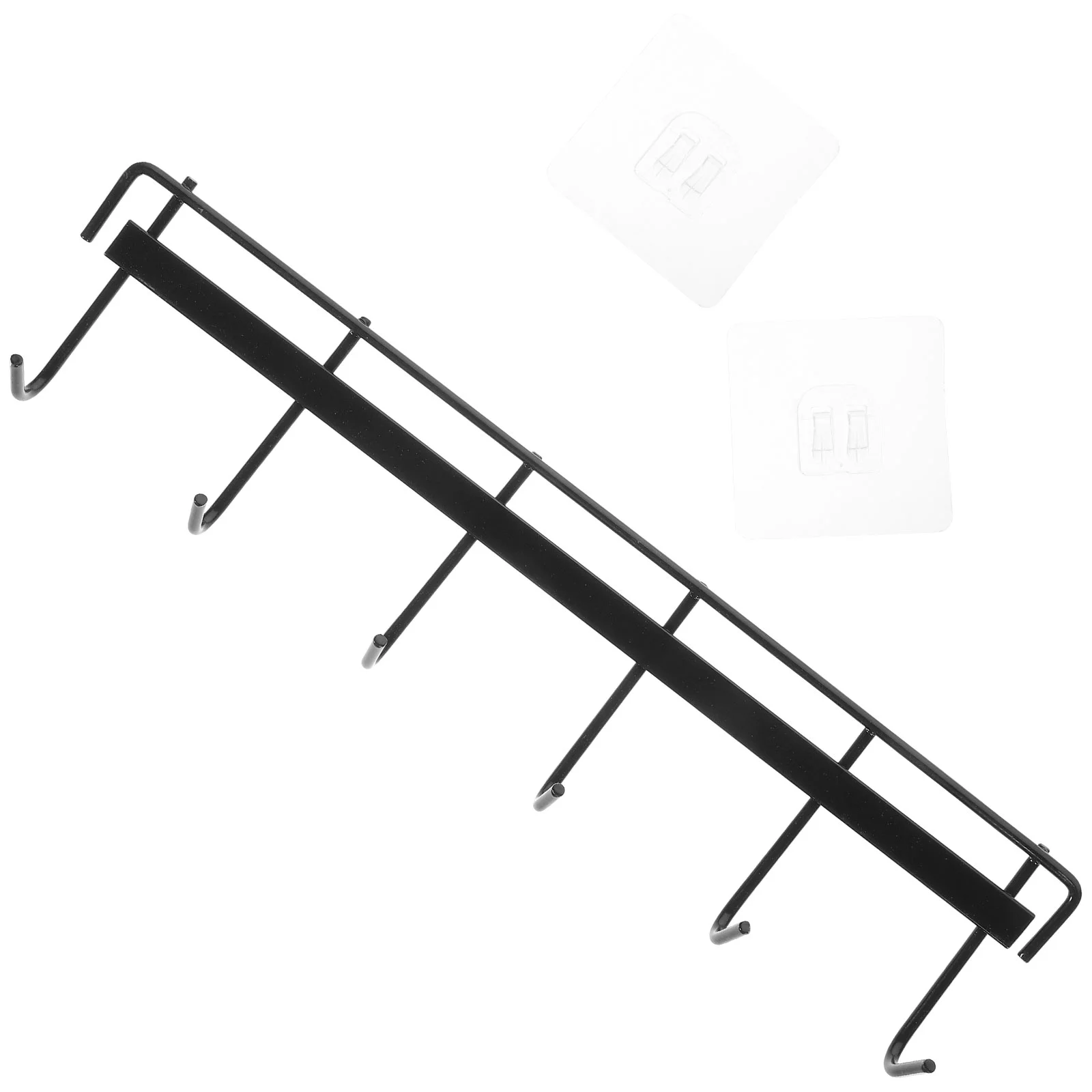 

Hook Storage Rack Towel Stand Wall Mounted Kitchen Utensil Hanger Coat Blemoacha Bathroom Iron Space Saving Holder Rail Hooks