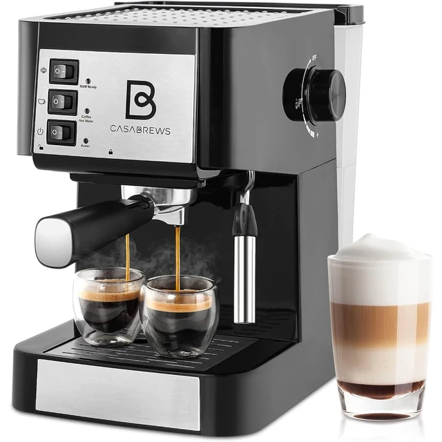 Espresso Machine 20 Bar Espresso Coffee Maker Cappuccino Machine with Milk  Frother, Coffee Machine with Digital Touch Panel, 50 OZ Removable Water