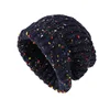 Trendy Mixed Color Slouchy Beanie Classic Coldproof Warm Skull Cap Thick Knit Hats Beanies For Women Autumn & Winter 4