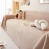 Chenille Sofa Towel Full Cloth Cover Universal Four Seasons Plush Sofa Carpet Non-Slip Cover Blanket Cat Scratch Proof 1