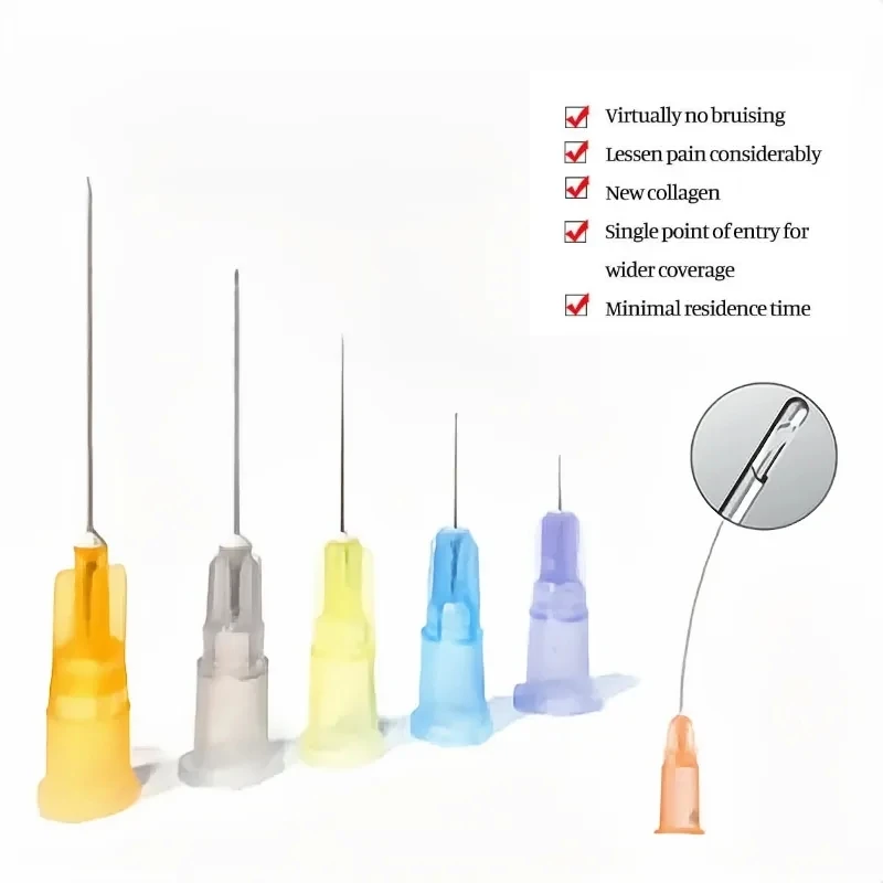 Factory disposable Blunt Tips cannula 14g 18G 25G 27G 18G 30G 50mm 70mm Blunt Fine Canula beauty tool parts micro cannula