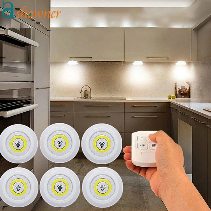 Lights Remote Color Kitchen Wireless Remote Control Cabinet Lights 3w -