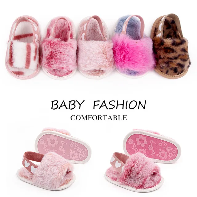 Fashion Faux Fur Baby Shoes For Newborn Spring Winter Cute Infant Toddler Baby Boys Girls Shoes 1