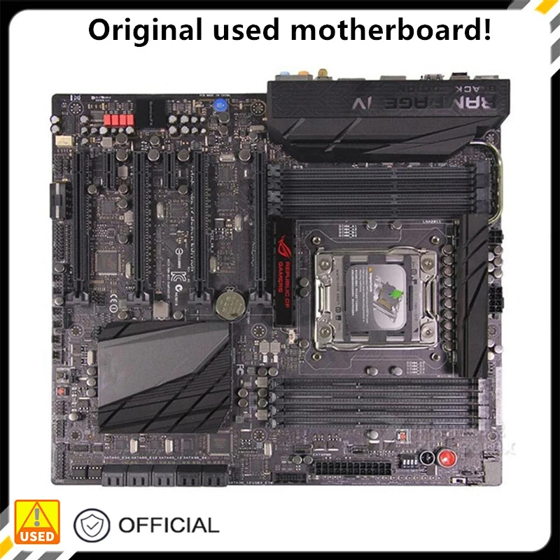 

For Rampage IV Black Edition Used original For Intel X79 Socket LGA 2011 DDR3 motherboard LGA2011 Mainboard