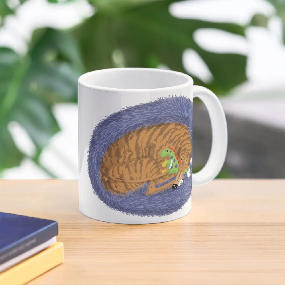 

Snoozin' with a Dinosaur Coffee Mug Mugs Coffee Cups Mug Cup Coffee Travel Mug