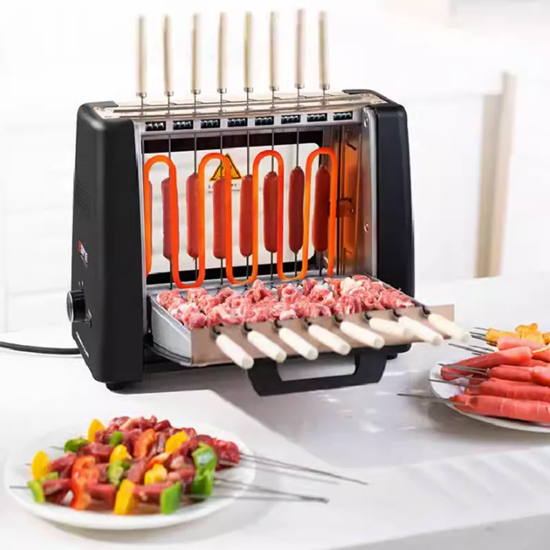 Automatic Rotary Kebab Machine Household Indoor Electric Oven Smokeless Barbecue Rack Smokeless Indoor Grill Grill Electric 3