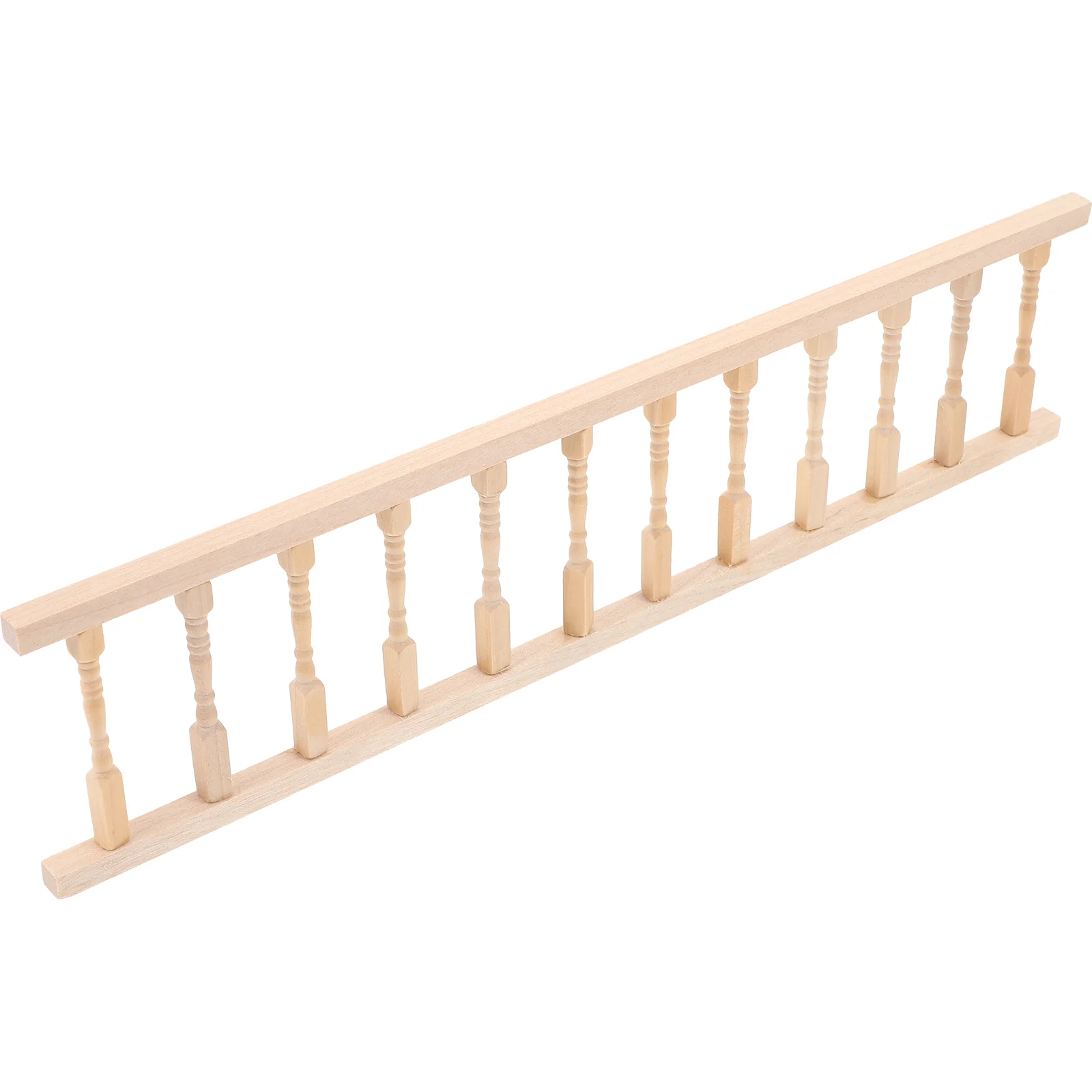 

305x75cm 1 12 Scale Furniture Fence Little Tiny House Wooden Fence Handrail Model Photo Prop Pretend Play for Children Kids
