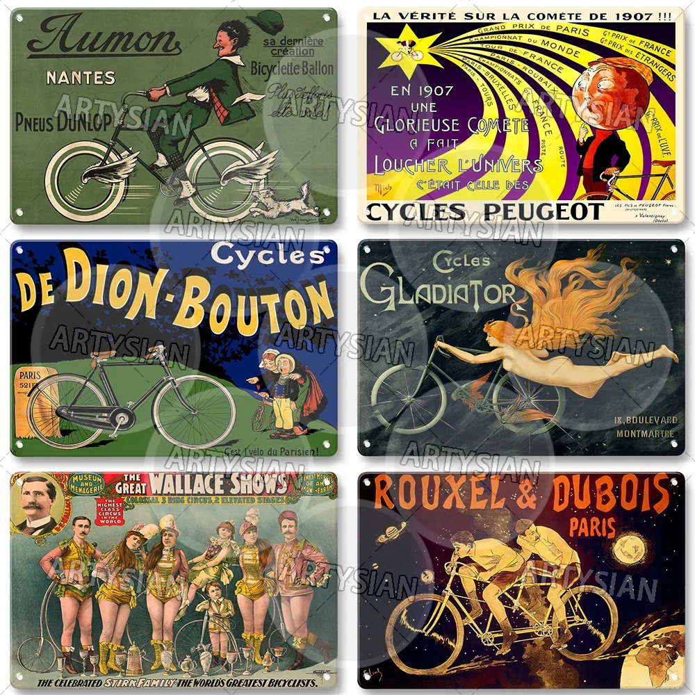 LOT ancienne Plaque de Vélo Cycles ALLELUIA - FR