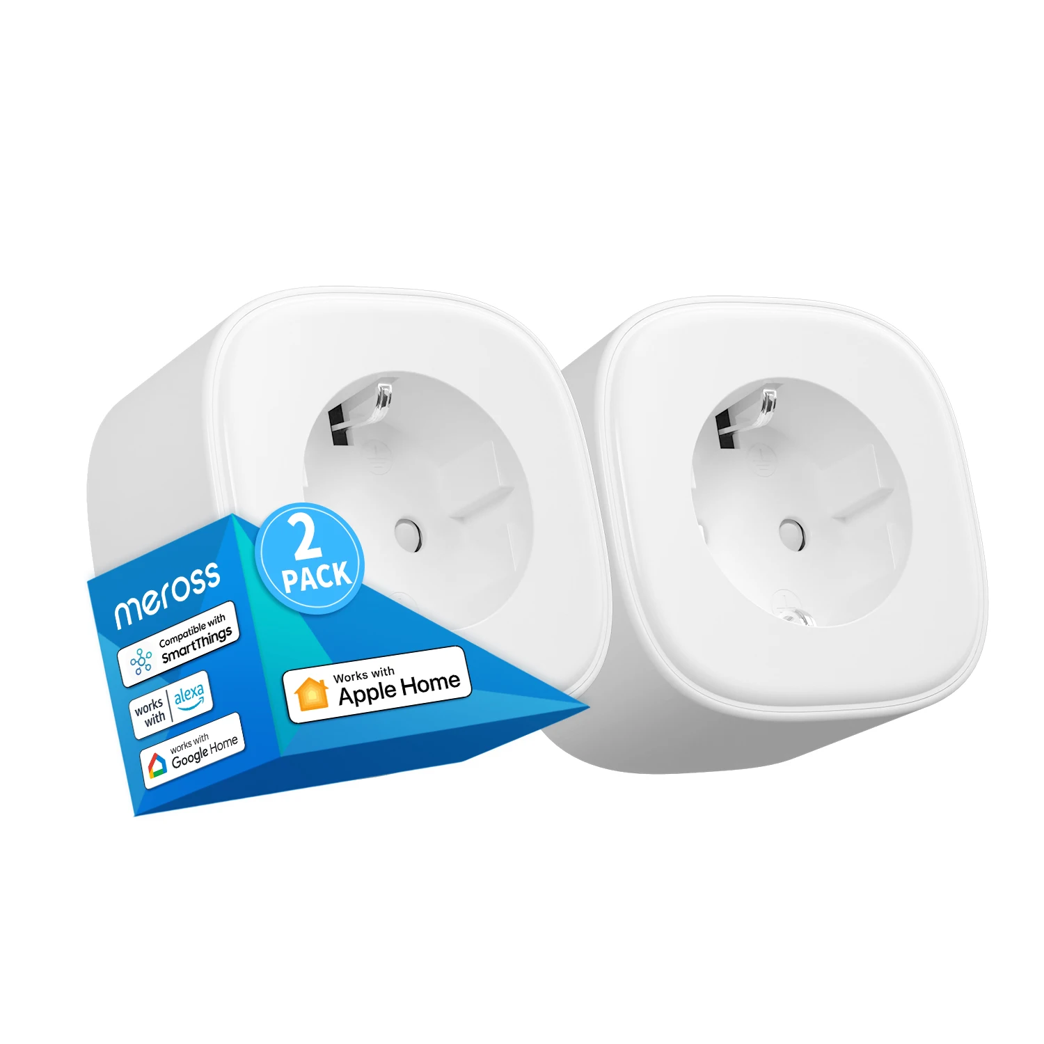 Meross Prise Connectée (Type F), Prise Intelligente Compatible avec Apple  HomeKit, Siri, Alexa, Google Home et SmartThings, Prise Programmable WiFi