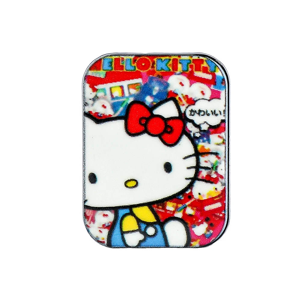 Sanrio Cartoon Cute Figure Hello Kitty Spilla da bavero Serie rossa creativa KT Cat Spilla con distintivo smaltato per abbigliamento Accessorio zaino