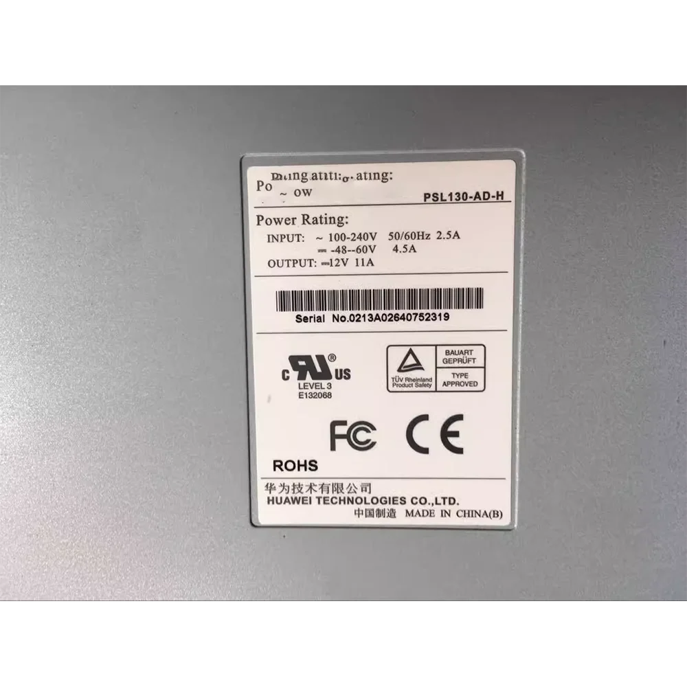 HUAWEI PSL130-AD-H S5624P S5648P용 통신 전원 모듈 완전 테스트됨