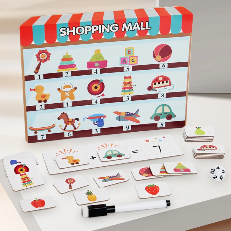 Montessori Shopping Store Educational Math Toys for Kids