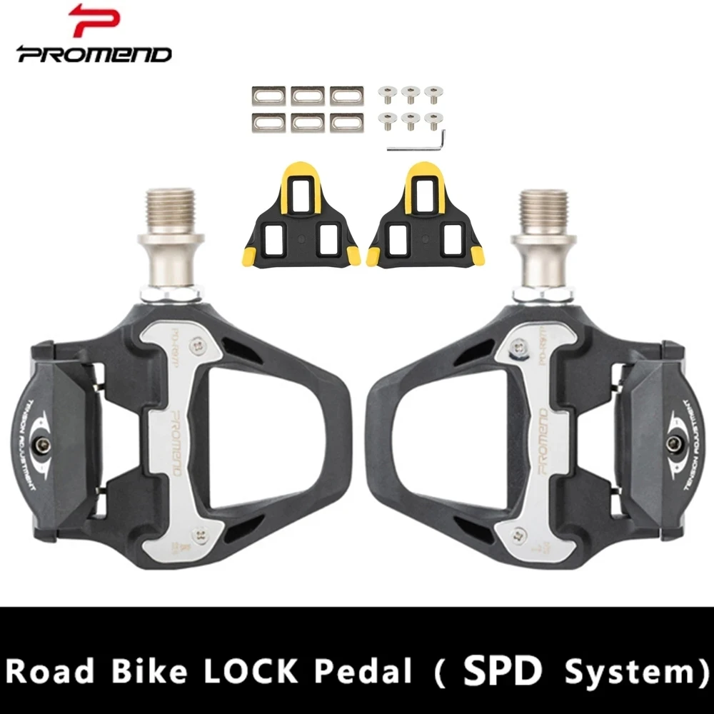 

PROMEDN Road Bike Bicycle Self-Locking Pedals 260g Ultralight nylon 2 Sealed Bearing Pedal For SHIMANO SPD-SL system Bike Part