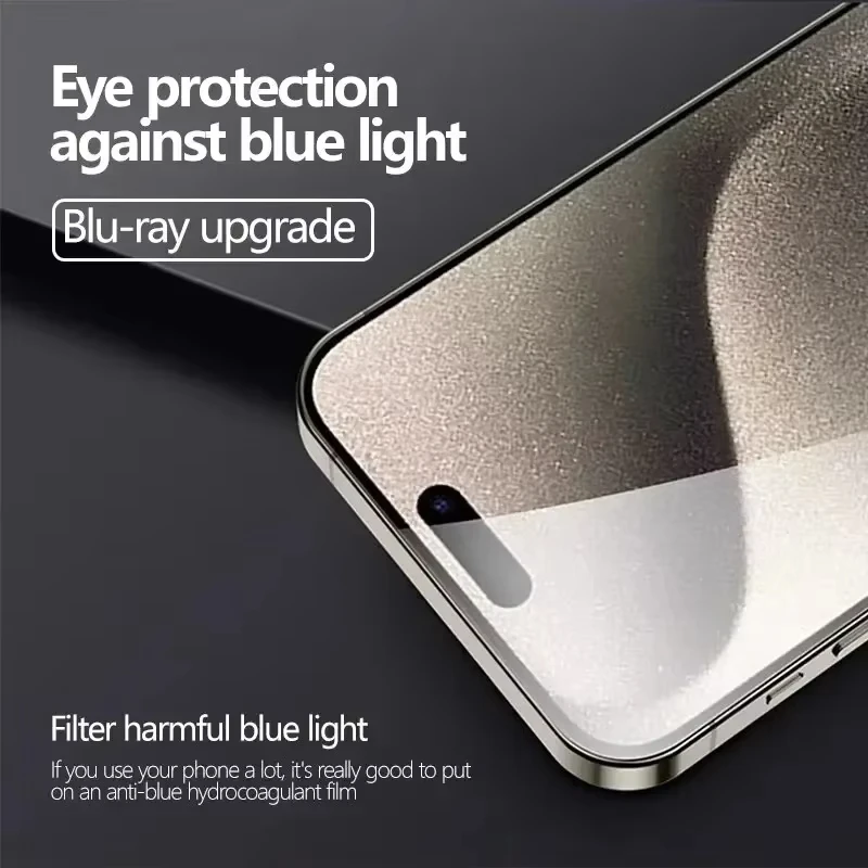 iPhone XS Max avec film hydrogel protecteur, écran lumineux et sans reflets.