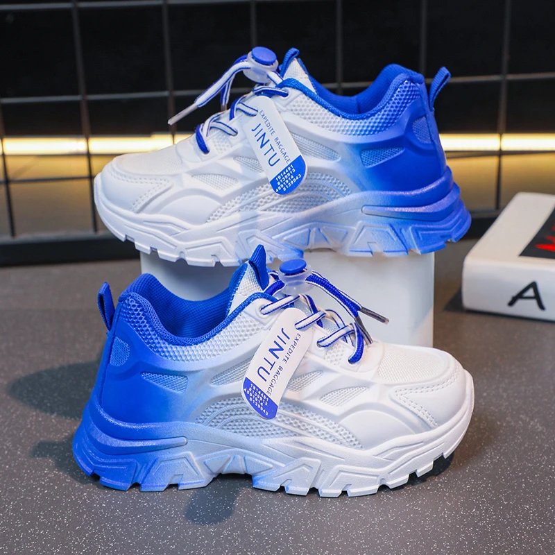 

Kids Sports Shoes for Girls Boys Children Running Sneakers PU Soft School Casual Shoes Outdoor Mesh Anti-skid Shoes