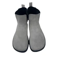 Tipsietoes Chelsea Barefoot Spring Autumn Genuine Cow Suede Waterproof Leather Boots With Leather Linning Inside For Women - Image 3