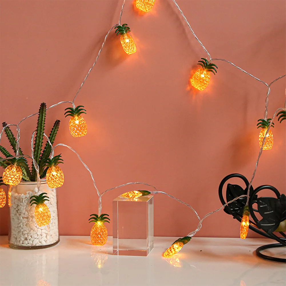 20LED Pineapple String Light Cartoon String Light Hawaii Party Decor Pineapple Fairy Lights Birthday Wedding Lamps 3 Meters