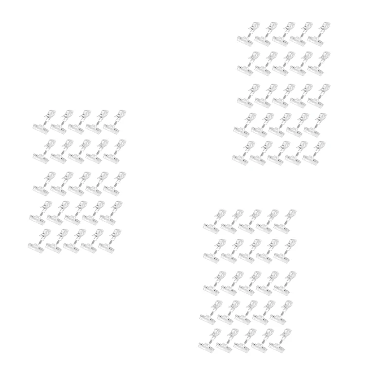 

75 Pack Plastic Merchandise Sign Clip Rotatable Clip-On Holder Display Clip Holder Stand Price Display Holders,Clear Retail