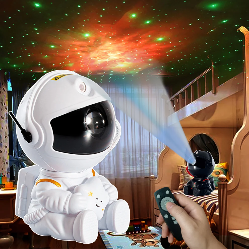 Astronaut Led Galaxy Projector Night Lights Sky Laser Star Nebula