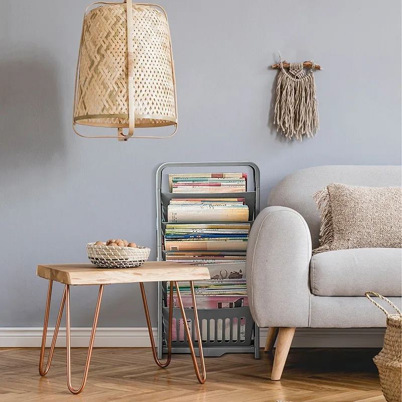 Office Documents Stationery Rack Multifunctional Storage Rack Living Room Magazine Books Newspaper Shelving Clamp