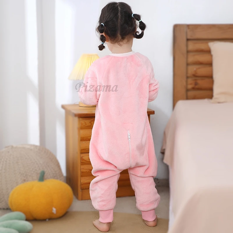 Children's Jumpsuits Bunny Rabbit Animal Cartoon Pajamas Kids Overalls Blanket Sleepers Kigurumi Pijamas for Kids