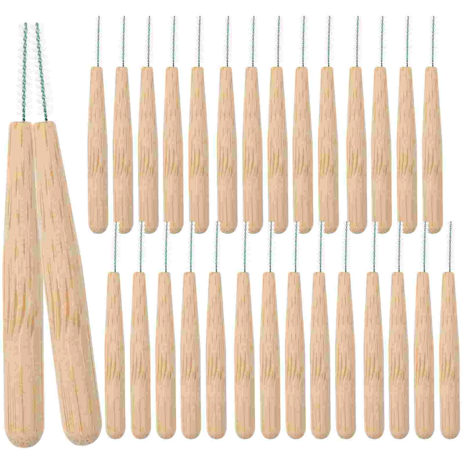 

Bamboo Cleaner Interdental Brush Braces Light Tooth Picks Flossers Dental Tooth Brush Teeth whitening tool