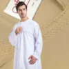 Muslim Men Robe Abaya Daffah Dishdasha Jubba Thobe Pakistan Saudi Arab Kaftan Islam Clothing Prayer Dress Afghan Eid Djellaba