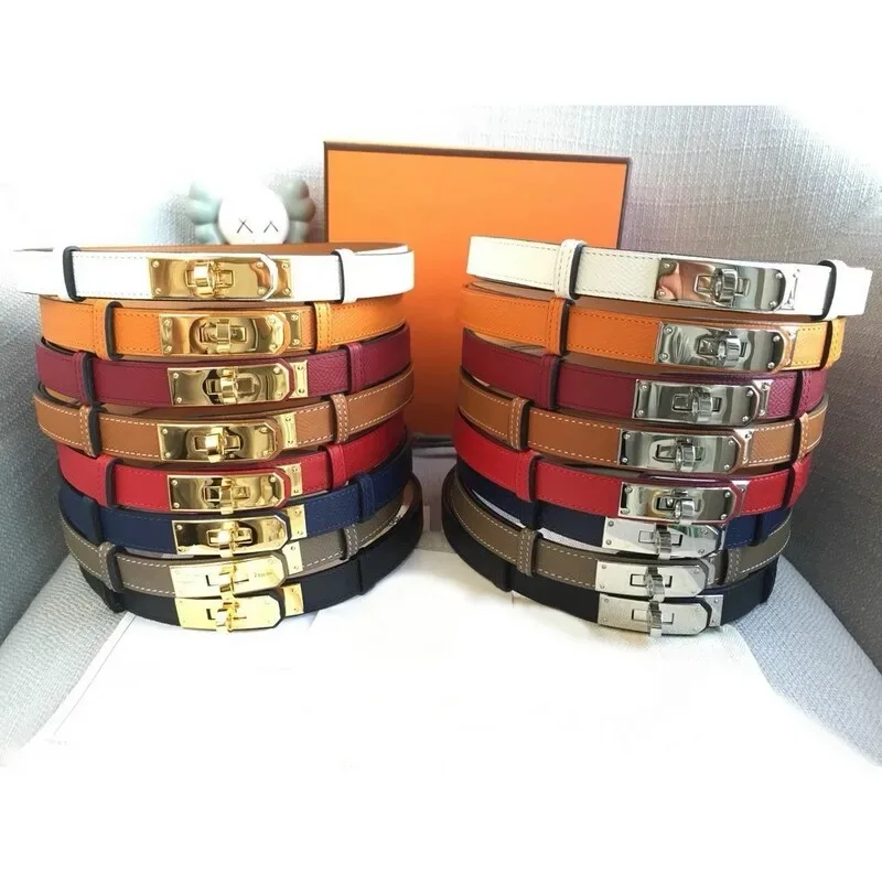 

Новинка, женский кожаный ремень для девушек 1,8 см, ремни с пряжкой, платье, джинсы, ремень для женщин, ремень для женщин, с коробкой