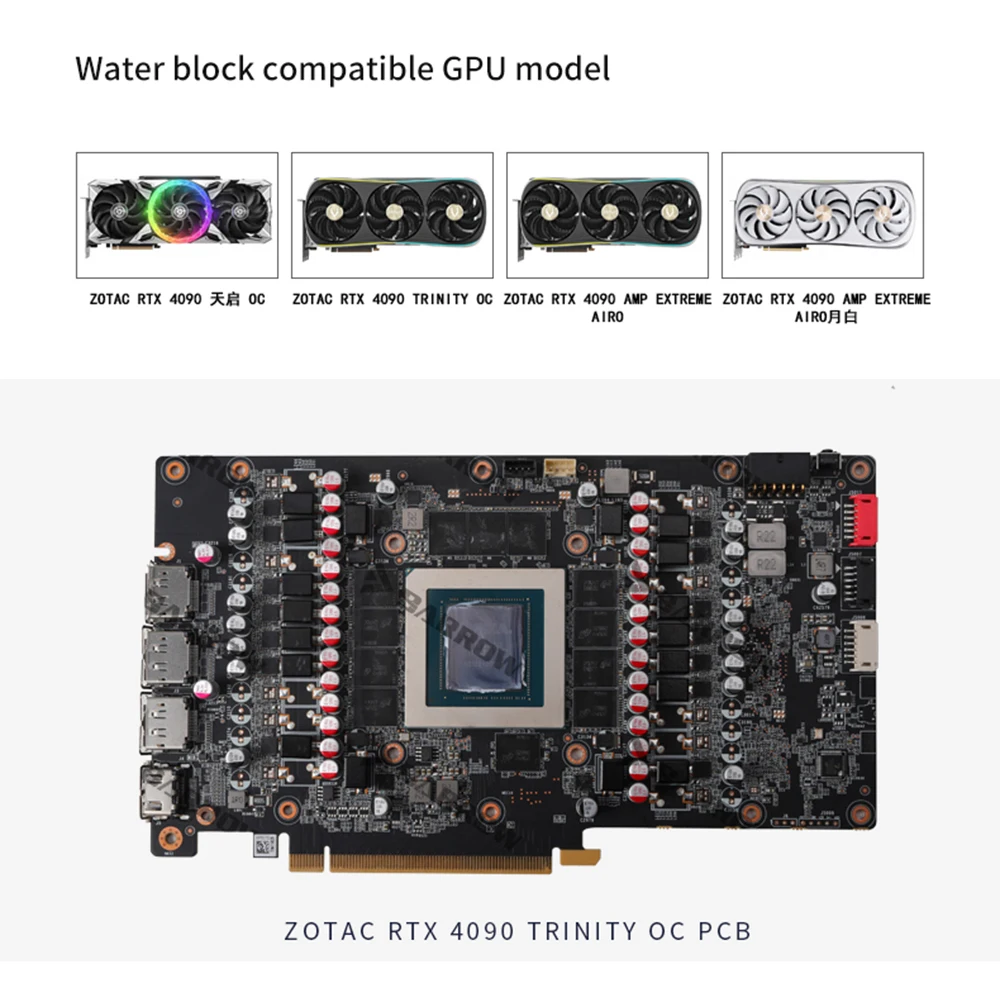Rtx 4090 Rtx Titan Waterblock Barrow RTX 4090 Water Block For