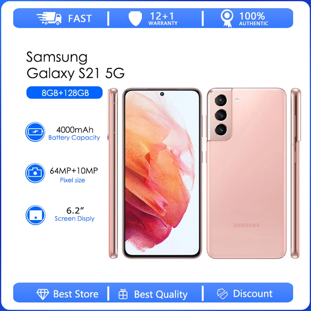 Samsung Galaxy S21 5G 128GB G991U Unlocked - Good
