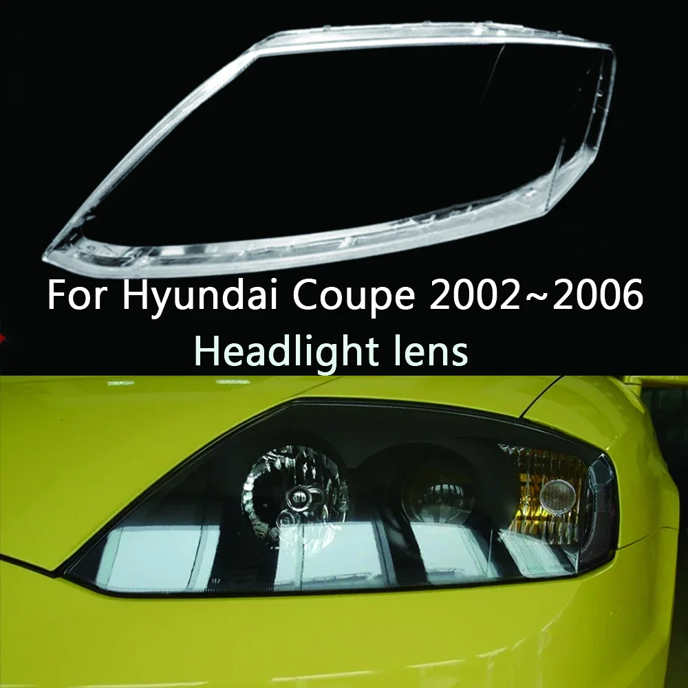 

Автомобильные фары крышка объектива для Hyundai Coupe 2002 2003 2004 2005 автомобильный передний налобный фонарь