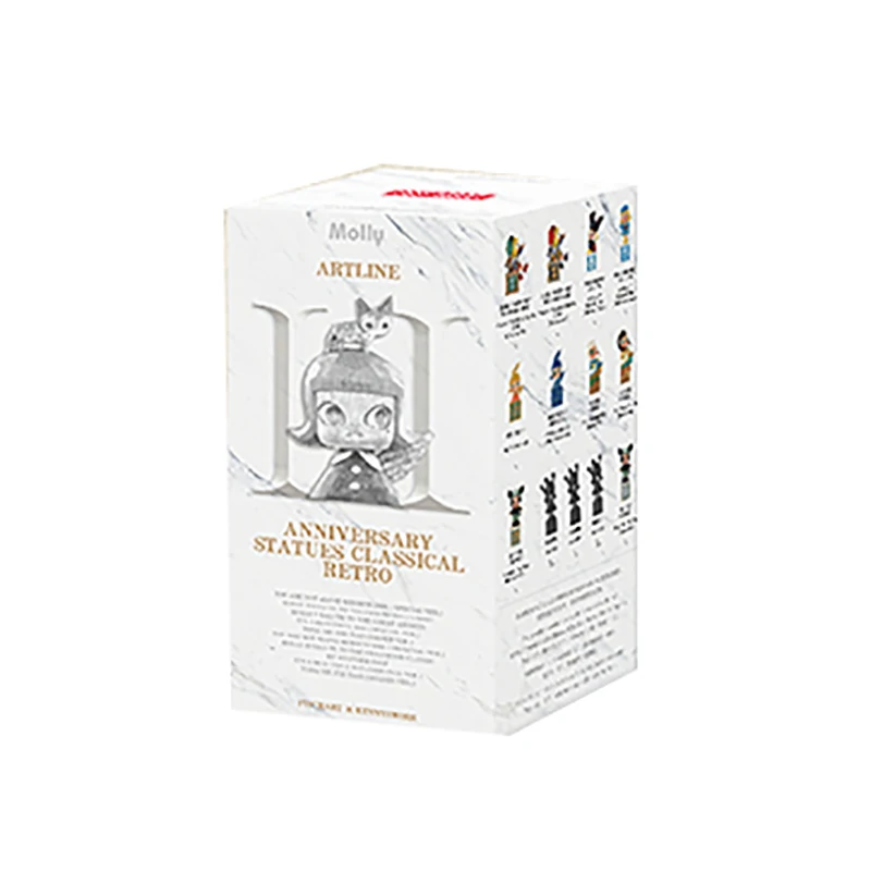 thumbnail image 1 of POP MART MOLLY Anniversary Statues Classical Retro 2 Series Blind Box Toys Anime Action Figure Caixa Caja Surpris Mystery Box, 1 of 5