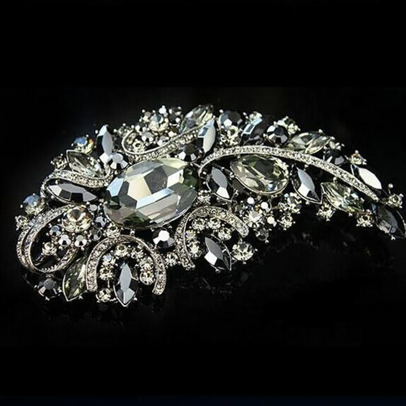 Crystal Flower Brooch Lapel Pin Rhinestone Jewelry Women Wedding Pins Large  Brooches For Women broche Clothes Accessories - Price history & Review, AliExpress Seller - Extraordinary boutique Store