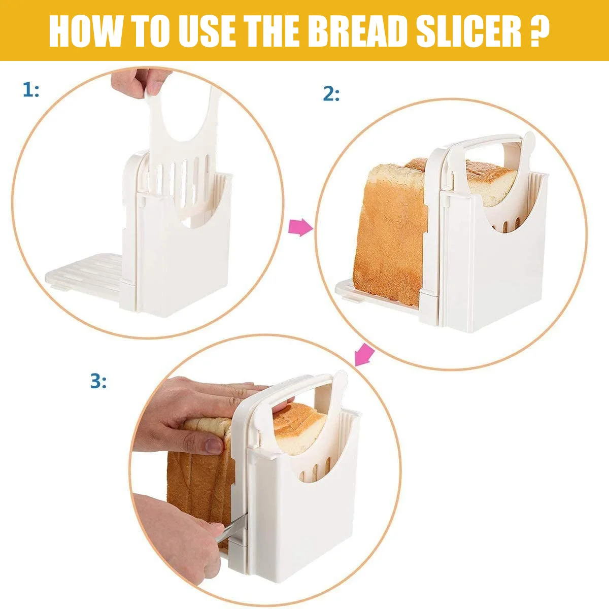 Food Slicer Toast Bread Slicer Adjustable Cutter