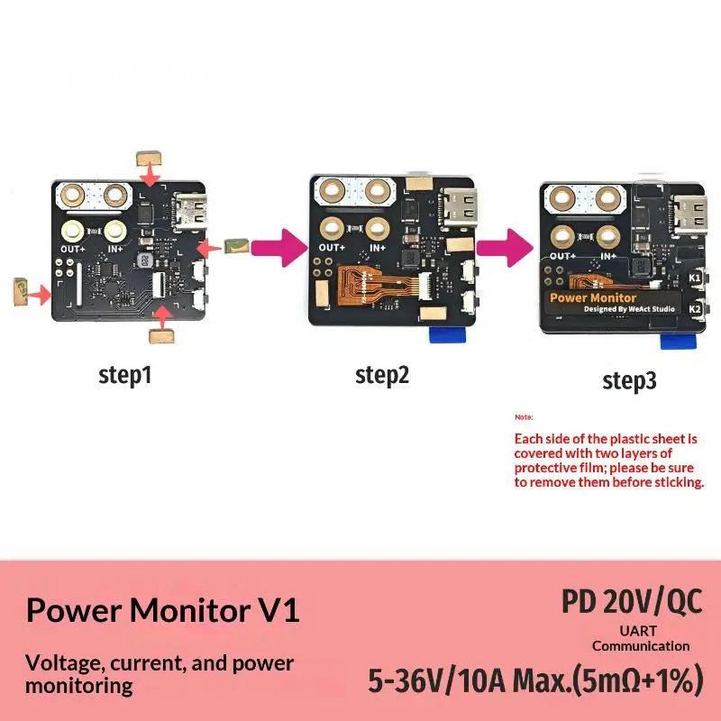 Module de surveillance puissance batterie drone 36V 10A XT60 PD QC