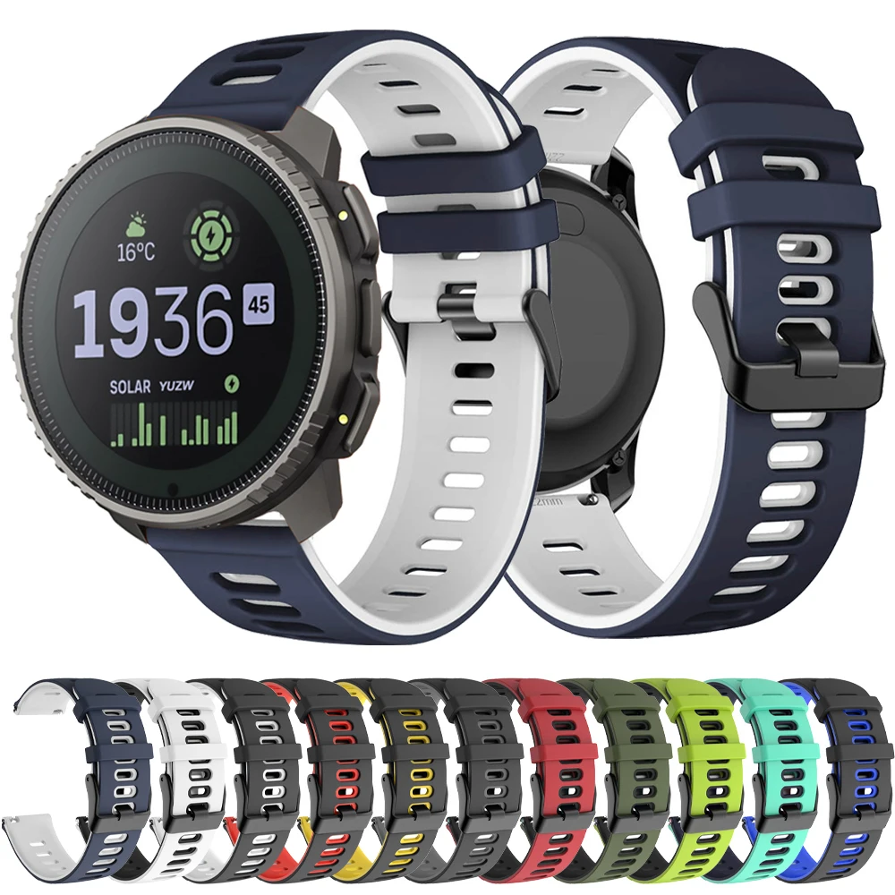 20 22Mm Cinturino Per Suunto Vertical Smartwatch Band Per Suunto 9 Peak Pro Dlc/Suunto5 Braccialetto Di Ricambio In Silicone