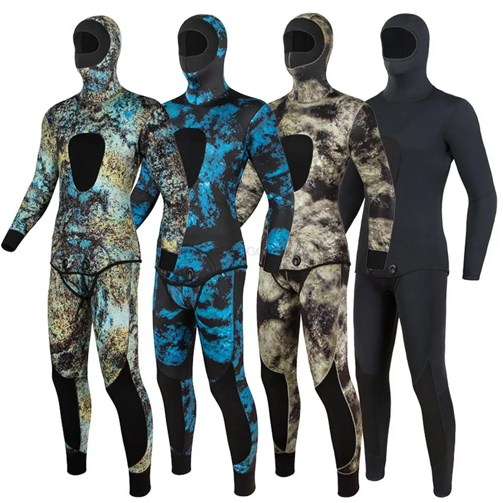 

Неопреновый Камуфляжный гидрокостюм 3 мм, мужской костюм для серфинга и дайвинга, оборудование для подводной рыбалки, подводной охоты, одежда для кайтсерфинга, влажный костюм, оборудование