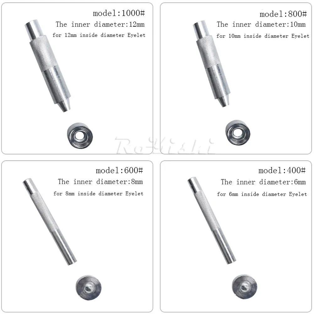 1 Set Handmade Metal Eyelets Mold Tool 3.0-20mm Eyelets Tool Grommet installation Carbon Steel DIY Accessories eyelet punch tool set,grommet punch tool,grommet tool kit,grommet tool