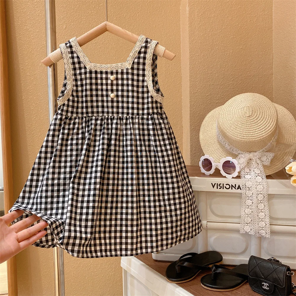 

Girls Lace Princess Sundress Sweet Summer Wear Dress
