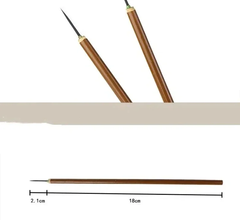Super feiner ausgezeichneter Nylon-Kalligraphiepinsel, chinesische Malerei, Aquarelllinie, künstlerischer Ölgemälde-Pinsel, Farbreparatur-Pinselstift – Detail 3