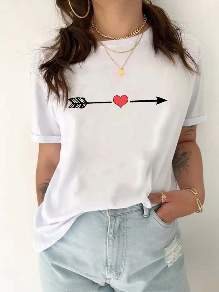 

Feather Trend 90s Sweet Cute Women Fashion Short Sleeve Tee Top Casual Clothing Female Ladies Graphic T Shirt Print T-shirt