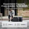 Portable Power Station 3600Wh DELTA Pro 120V AC Outlets x 5 3600W 2.7H Fast Charge Lifepo4 Power Station Solar Generator 6