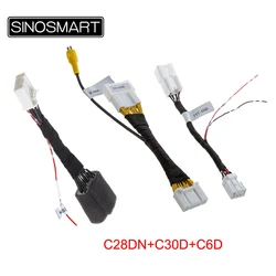 2020 2021 28-PIN 30-PIN Radio Cable Harness for Toyota OEM Monitor Camera Video In Trigger Wire RAV4 Camry AVALON